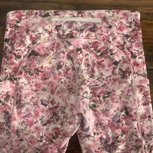 Lululemon floral crop leggings